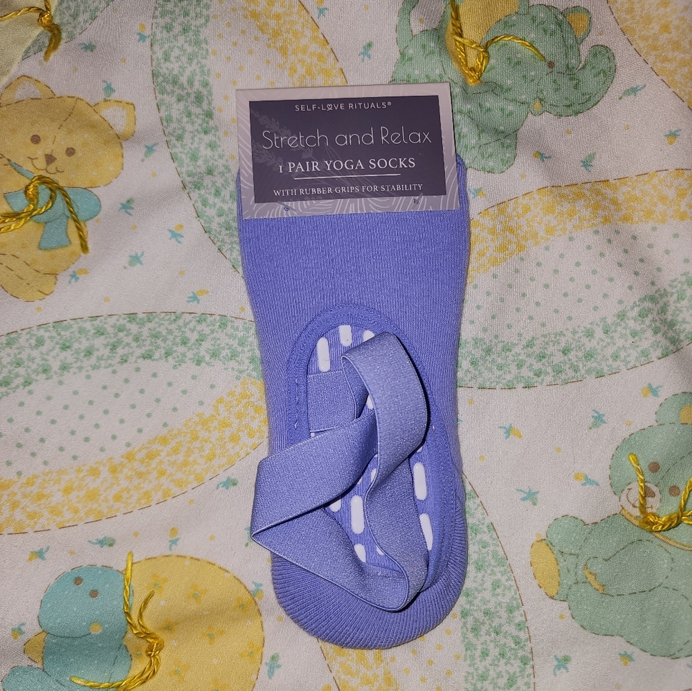 New OSFA Yoga Socks of Cuteness Ballerina ♡ Purple